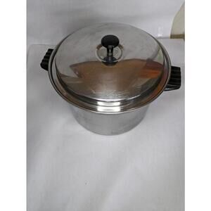 VINTAGE Cook O Matic 5QT 3 Ply Surgical Stainless Steel Boiling Pot